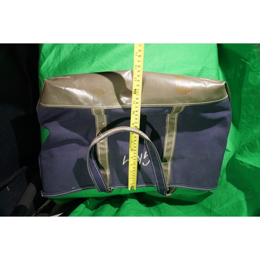 Vintage LL‎ Bean Boat & Tote Canvas Bag XL Extra Large Blue / Brown - Picture 9 of 10